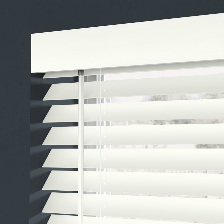 White Architect Wood Blinds - Elegant &amp; Modern Window Treatment for Every Room